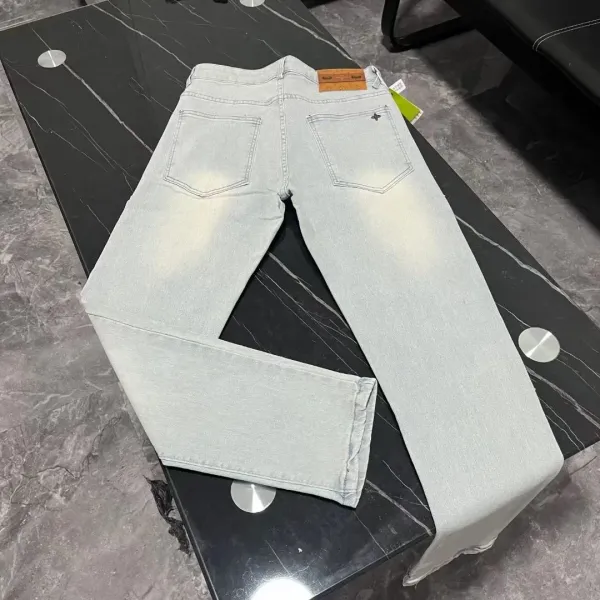 Louis Vuitton Monogram Pocket Detail Light Wash Jeans - 27