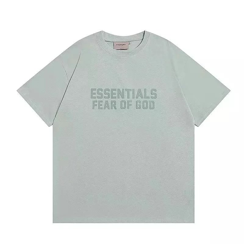 Fear of God Essentials Logo Print Beige T-Shirt and Shorts Set - 10