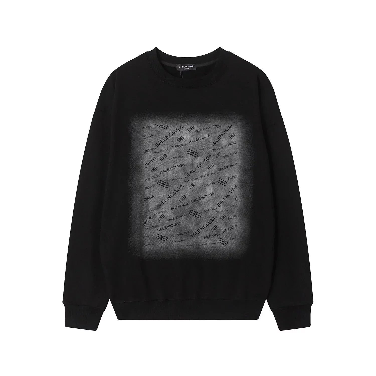 Balenciaga Bitcoin Logo Black Sweatshirt Sweater - 9