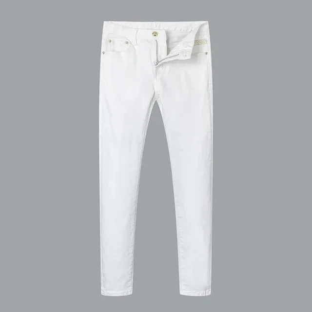 Unbranded Jeans Slim-fit five-pocket with decorative waistband trim product detail image 16