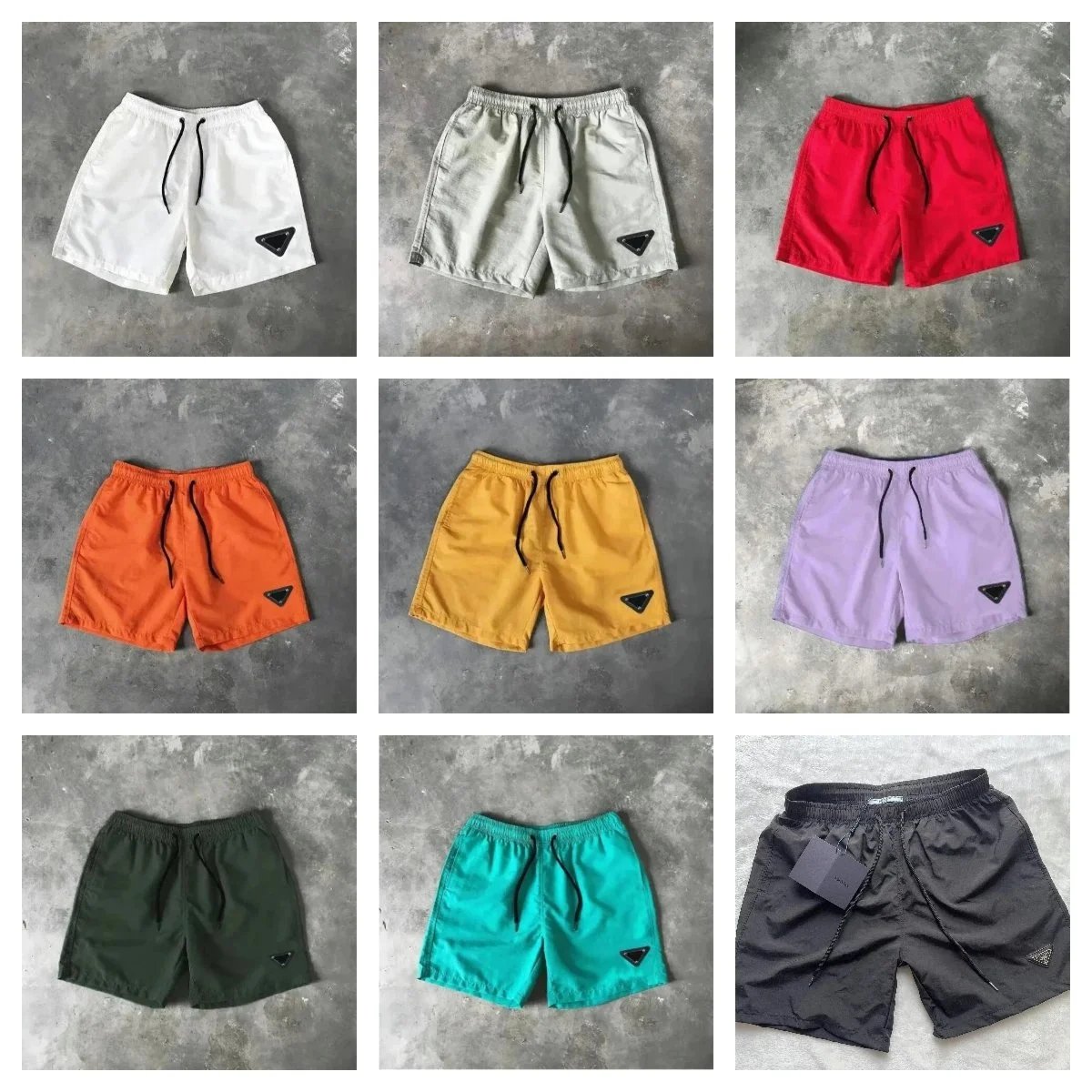 Prada Triangle Logo Shorts [11