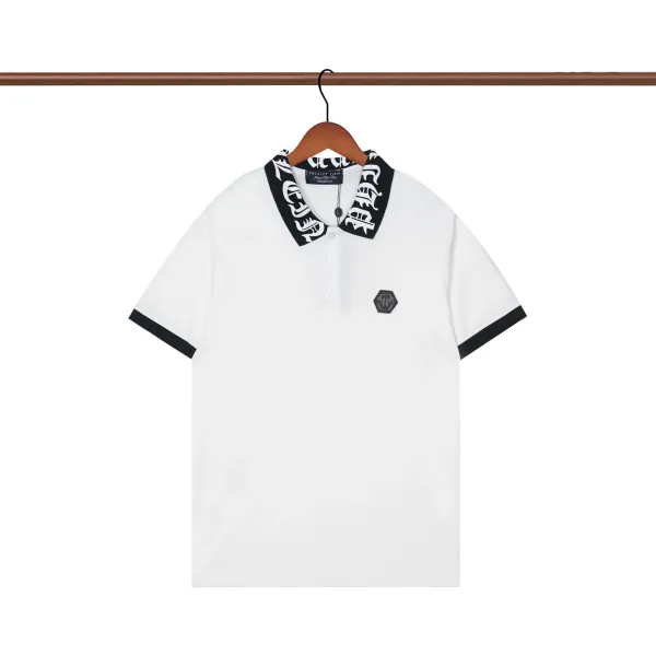 Versace Jeans Couture Shield Embroidered Polo Black Polo Shirt - 15