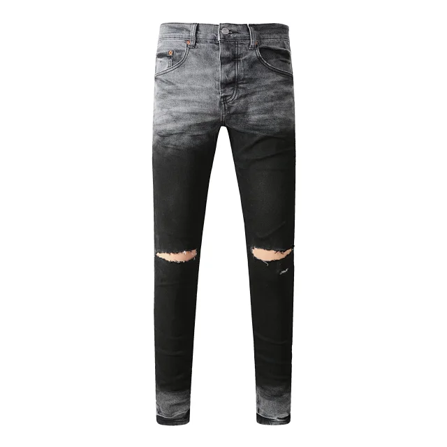 Purple Jeans Slim-Fit Distressed product detail image 13