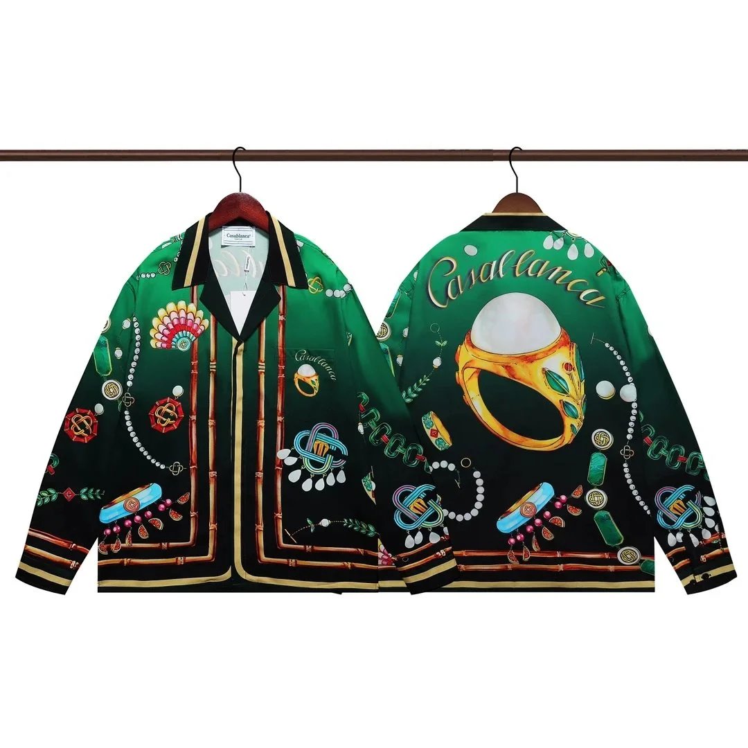 Casablanca Casa Print Long-Sleeve Shirt Multicolor - 11