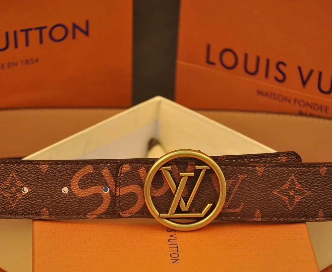Louis Vuitton x Supreme Monogram Canvas Belt Brown - 4
