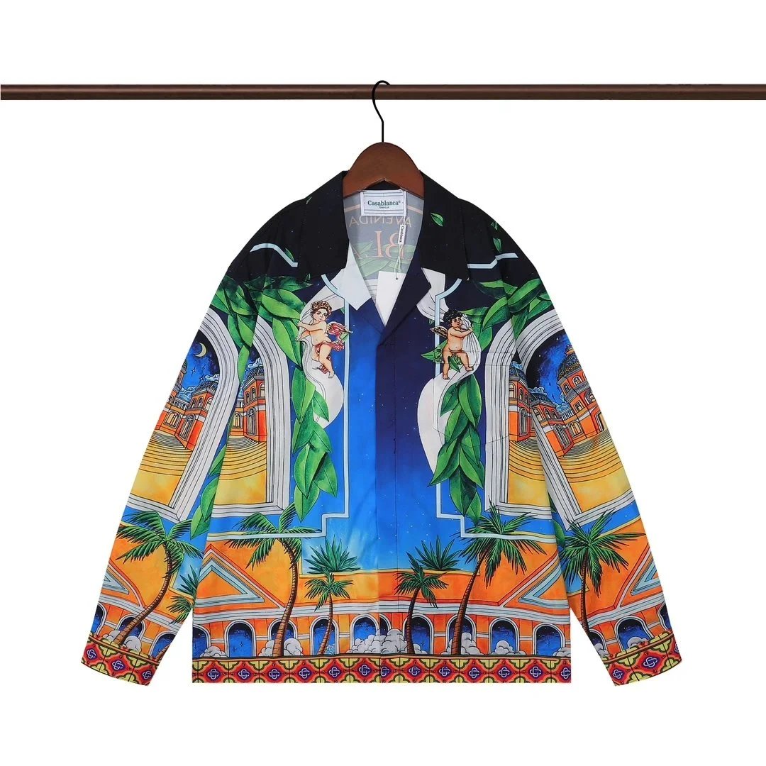 Casablanca Casa Print Long-Sleeve Shirt Multicolor - 19