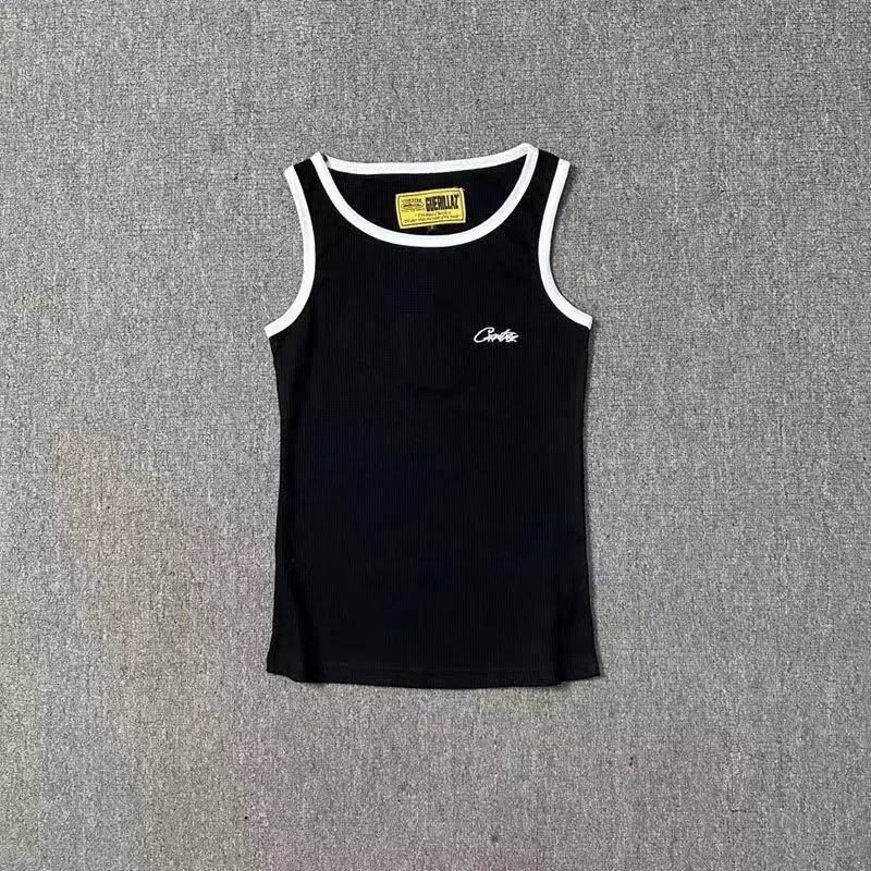 Corteiz Guerillaz Ribbed Tank Top Black - 13