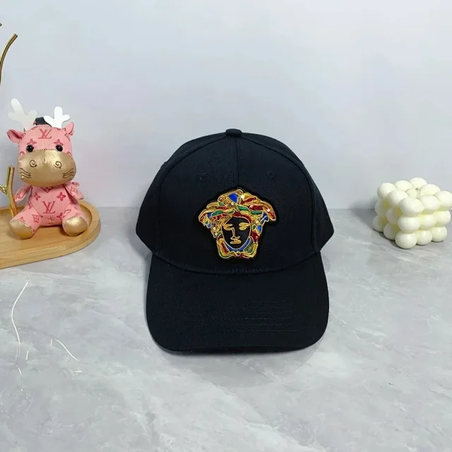Unbranded Hats Baseball Cap with Embroidered Medusa-Style Patch product detail image 3
