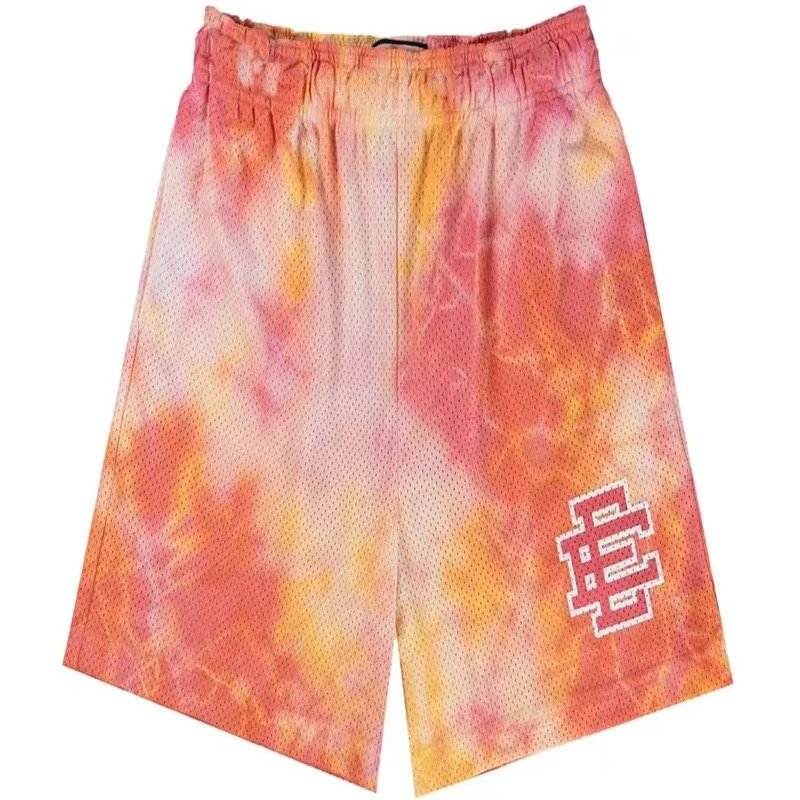 Essentials Tie-Dye Mesh Shorts Blue / White - 3