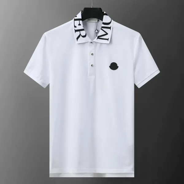Moncler Logo Polo White Polo Polo Shirt - 11