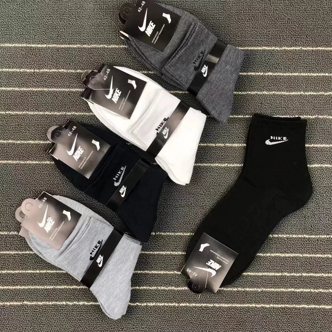 Nike Sport Socks Pack - Black, White, Gray, Navy, Charcoal Socks - 3