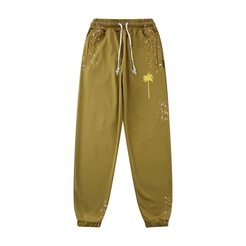 Palm Angels Track Pants Black with White Side Stripes and Gold Embroidery - 18