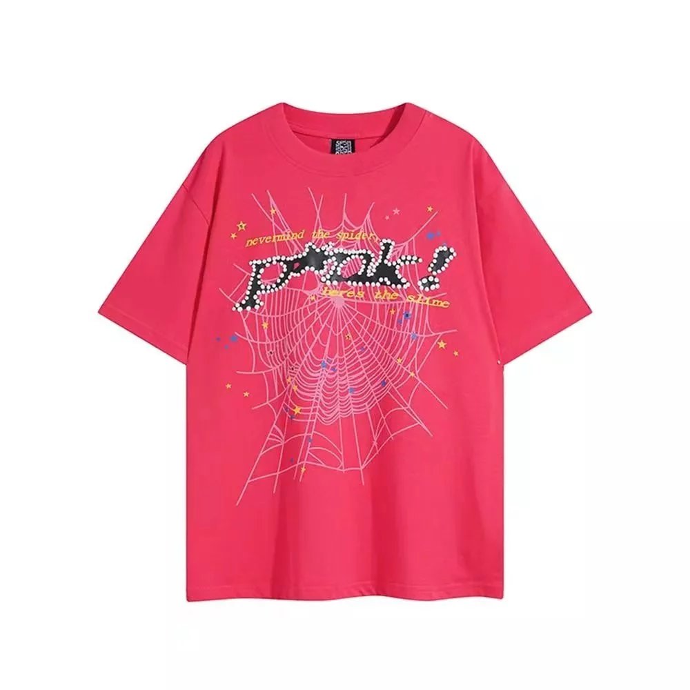 Design Spider Web '655' Graphic T-Shirt Brown - 3