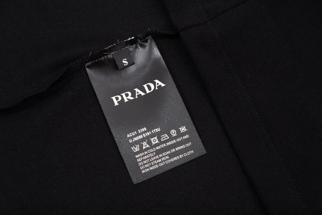 Prada All-Over Logo Print Polo in Orange Tops Polo - 12