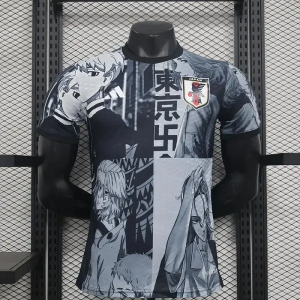 Adidas Japan National Team 2024 Dragon Print Jersey Blue - 13