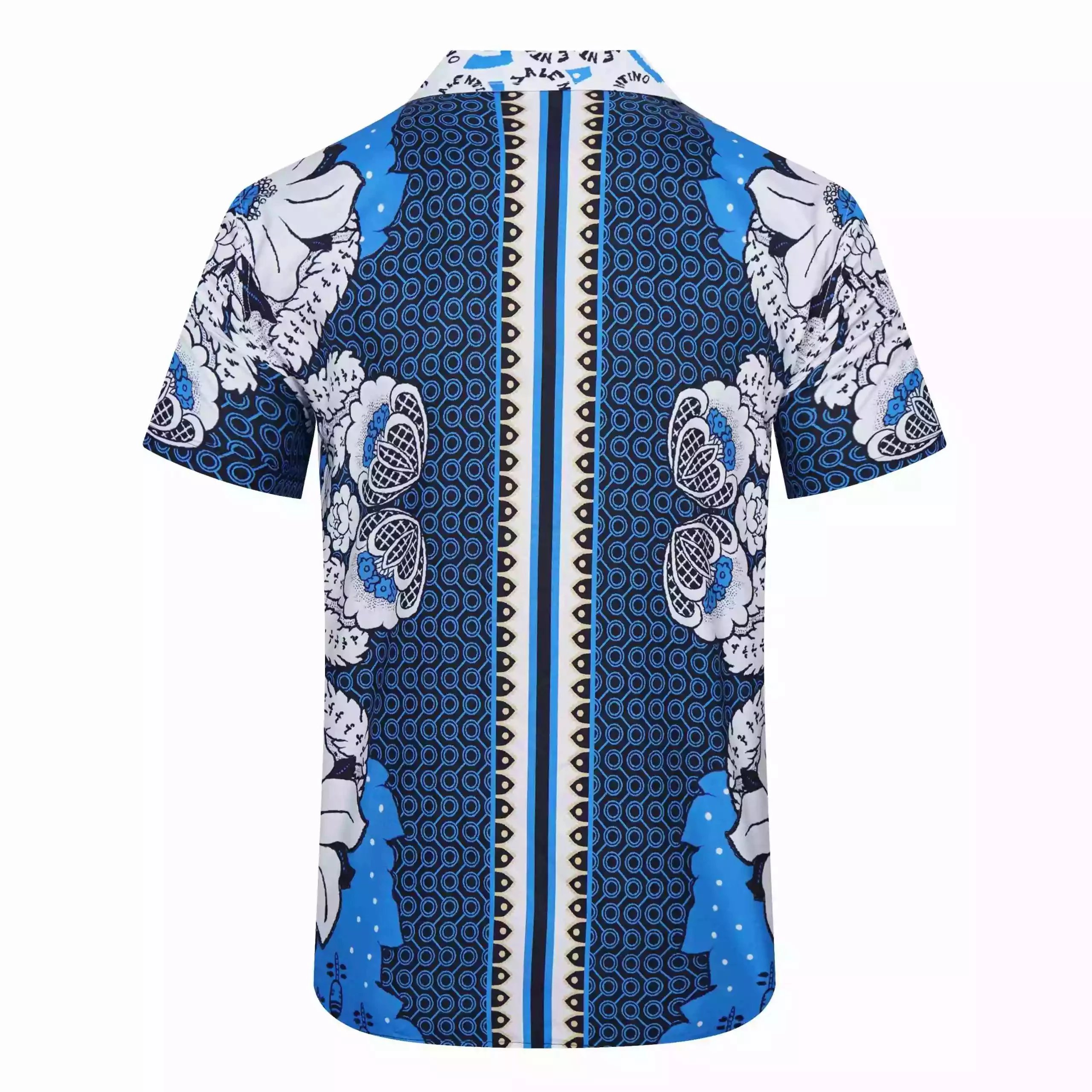 Valentino Logo Print Blue and White Resort Set - 5