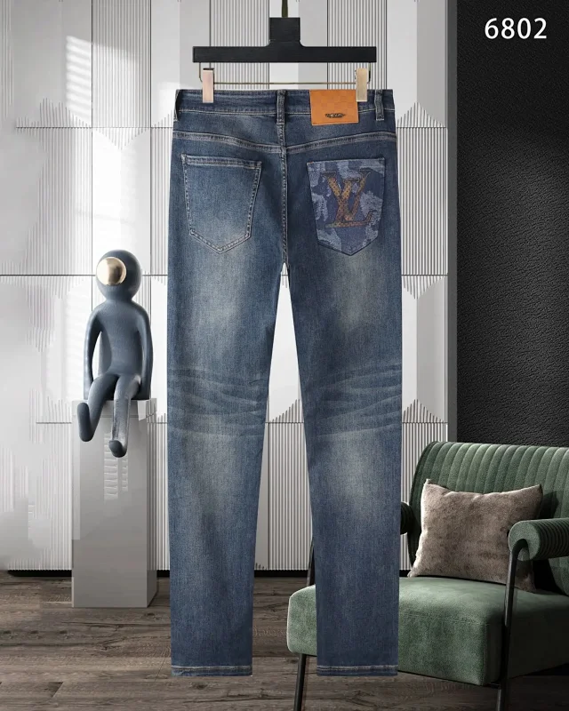 Louis Vuitton Jeans Monogram-print straight-leg product detail image 12