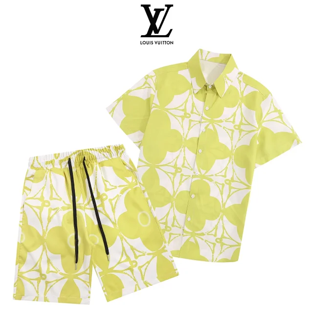 Unbranded Matching Sets Short-Sleeve Printed Shirt and Drawstring Shorts Set product detail image 14