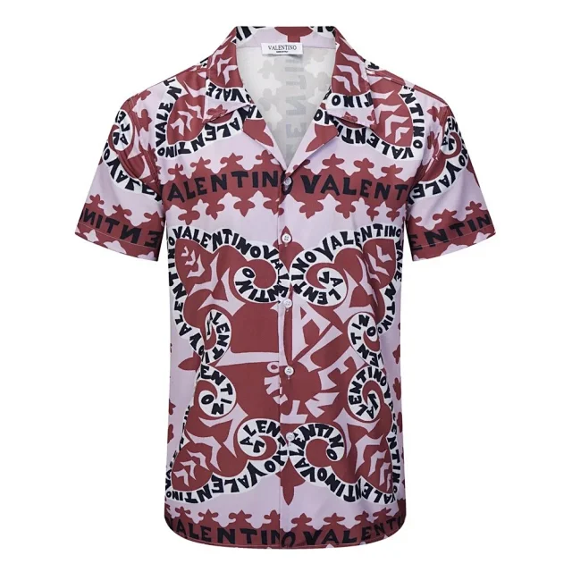 Valentino Shirts Printed Button-Up Shirt product detail image 19