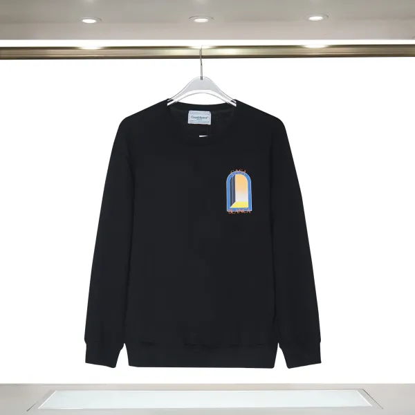 Casablanca Arch Print Black Crewneck Sweatshirt Sweater - 13