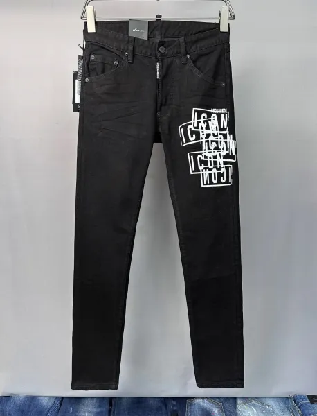 Dsquared2 Distressed Paint-Splatter Slim Fit Jeans - 22