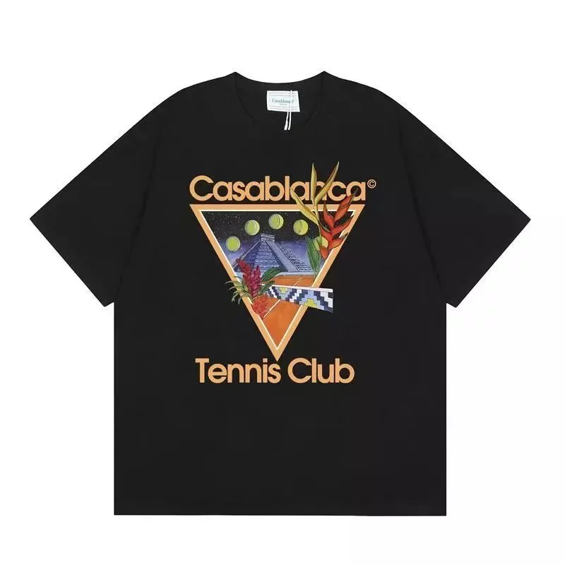 Casablanca Casa Blanca Heart Logo Oversized T-Shirt White T-Shirts - 7