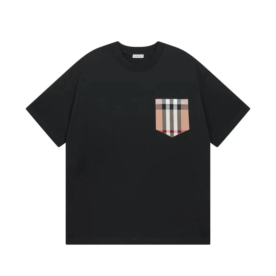 Burberry Logo Patch T-Shirt Black - 8