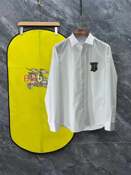 Burberry Monogram-Embroidered White Shirt - 18