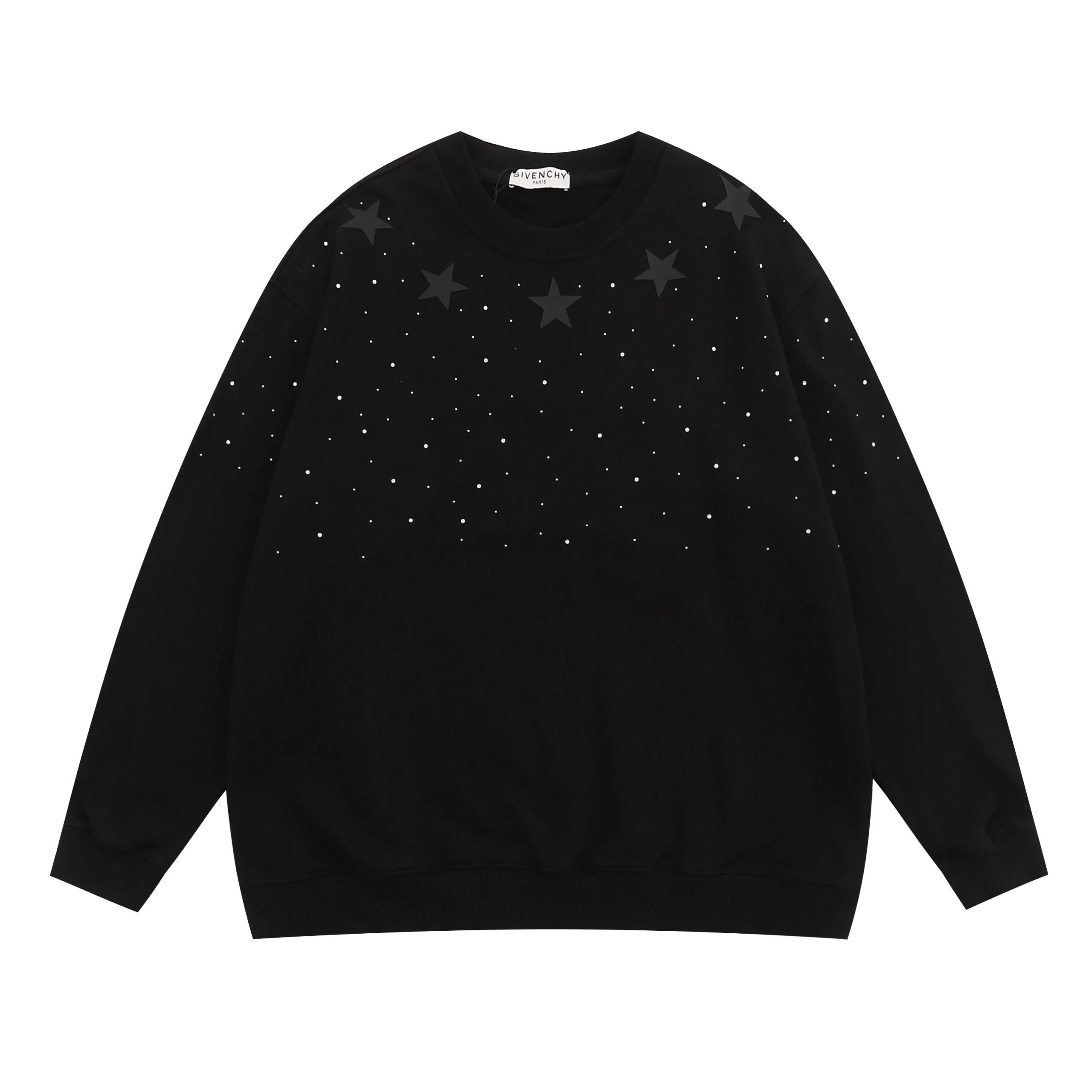 Givenchy Star-Print Black Sweatshirt Sweater - 12
