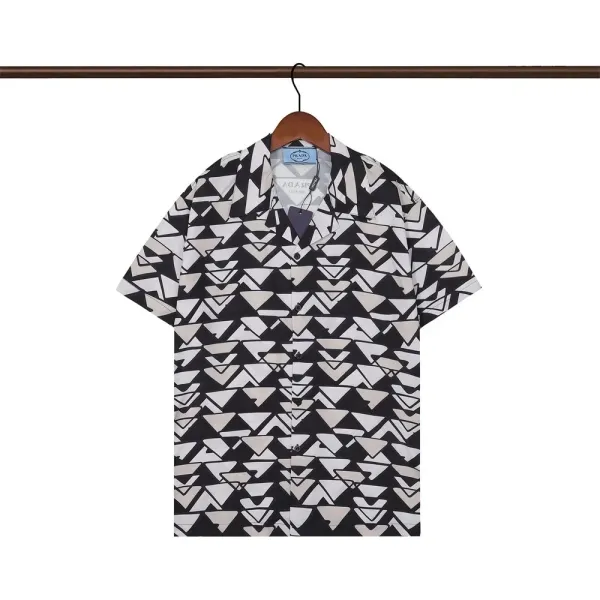 Prada Camouflage Panel Shirt Black - 25