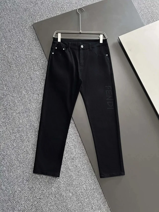 Fendi Jeans FF monogram straight-leg product detail image 22