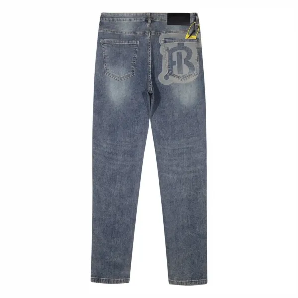 Burberry Logo-Embroidered Straight-Leg Denim Jeans - 16