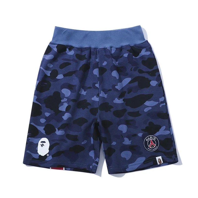A Bathing Ape Shark Camo Shorts Army Green - 7