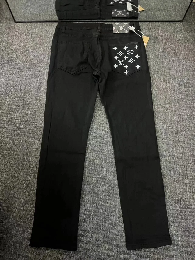 Louis Vuitton Jeans Logo Patch Straight-Leg product detail image 22