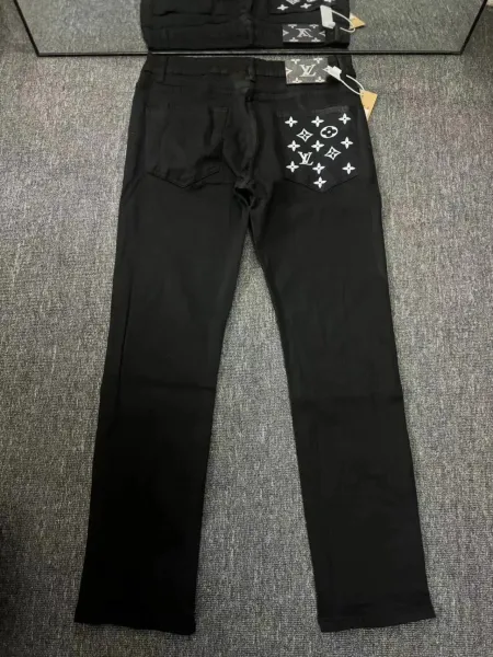 Louis Vuitton Monogram Pocket Detail Light Wash Jeans - 23