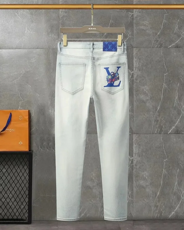 Louis Vuitton Jeans Monogram-print straight-leg product detail image 11