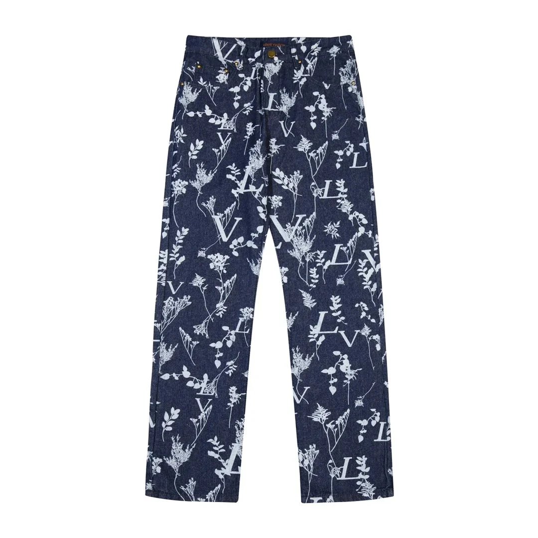 Louis Vuitton Monogram Distressed Jeans Gray - 15