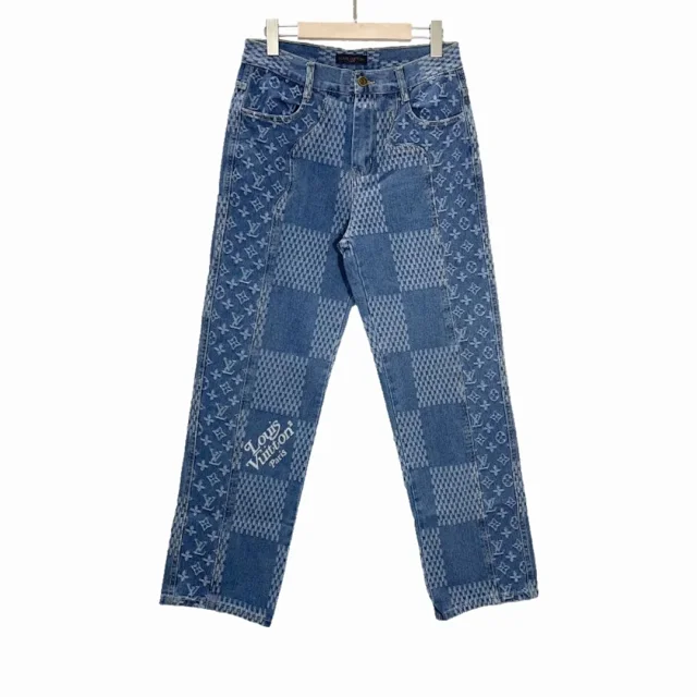 Louis Vuitton Jeans Logo Patch Straight-Leg product detail image 33
