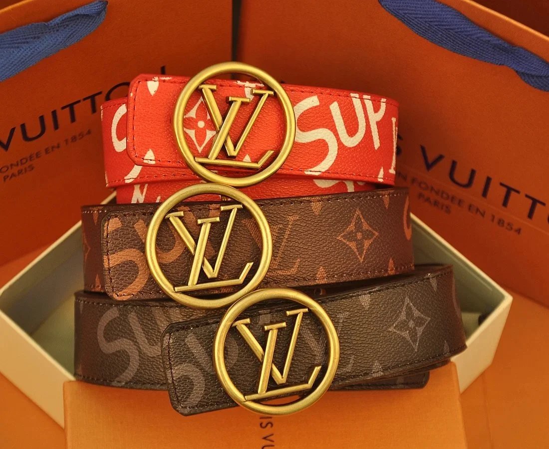 Louis Vuitton x Supreme Monogram Canvas Belt Brown - 2