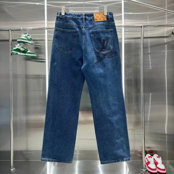 Louis Vuitton x Takashi Murakami Monogram Flower Patch Black Jeans - 18