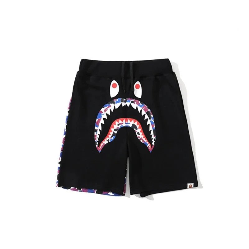 A Bathing Ape Shark Camo Shorts Army Green - 6