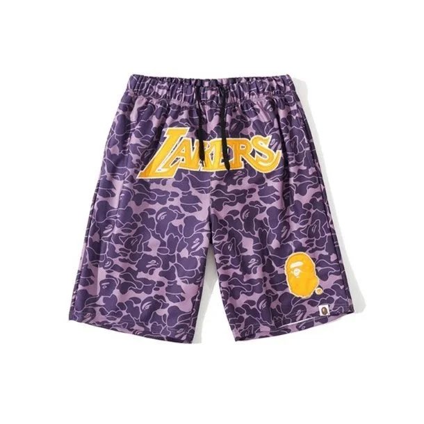 A Bathing Ape Shark Camo Shorts Army Green - 4