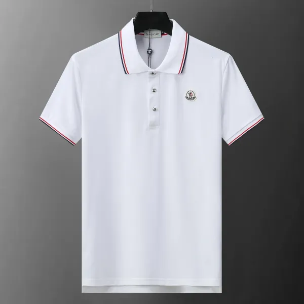 Moncler Logo Polo White Polo Polo Shirt - 13