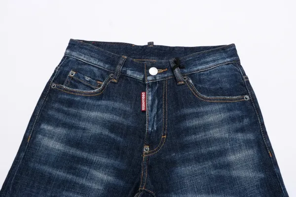 Dsquared2 Distressed Gray Paint-Splatter Slim Fit Jeans - 3