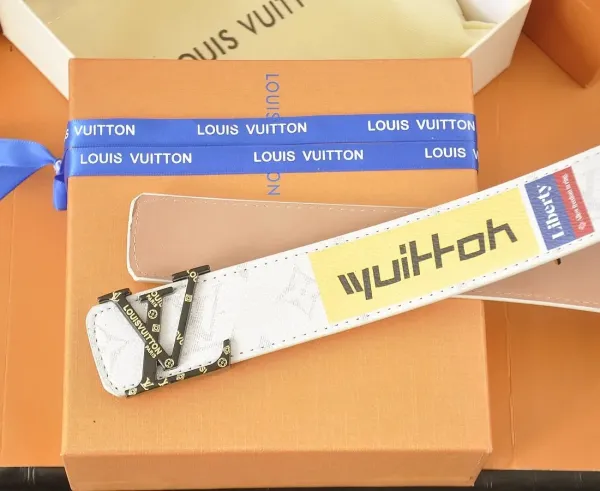 Louis Vuitton Monogram Reversible Belt with LV Turnlock Buckles Gray / Black - 12