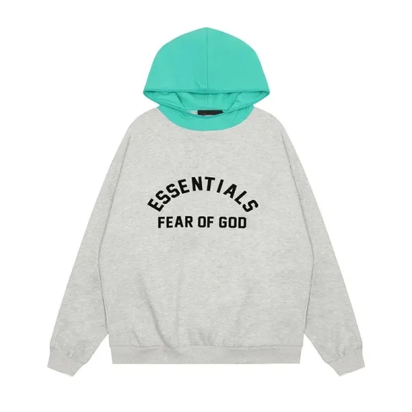 Fear of God Essentials Arch Logo Hoodie Gray - 14
