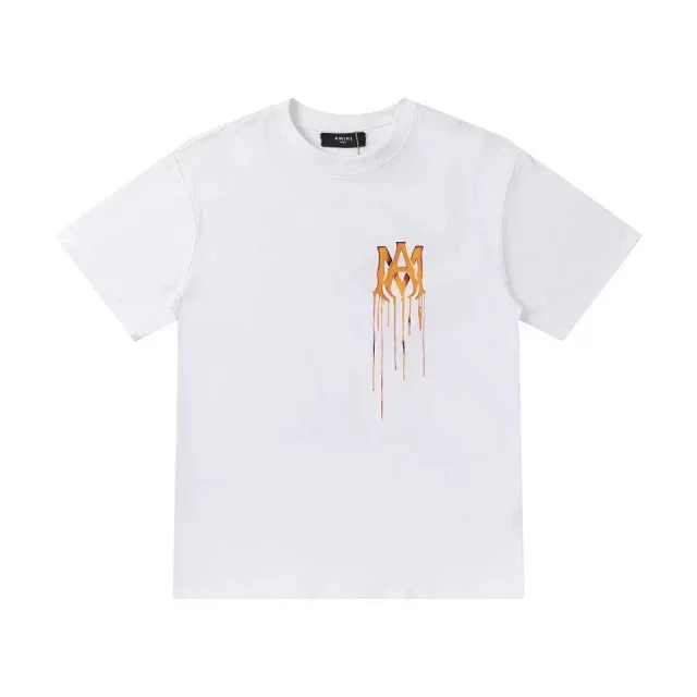 AMIRI T-Shirts Short-Sleeve Crew-Neck Logo-Print product detail image 16