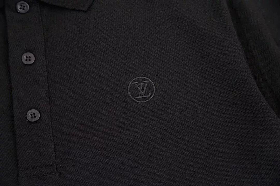 Louis Vuitton LV Monogram Embroidered White Polo Shirt Tops Polo - 9