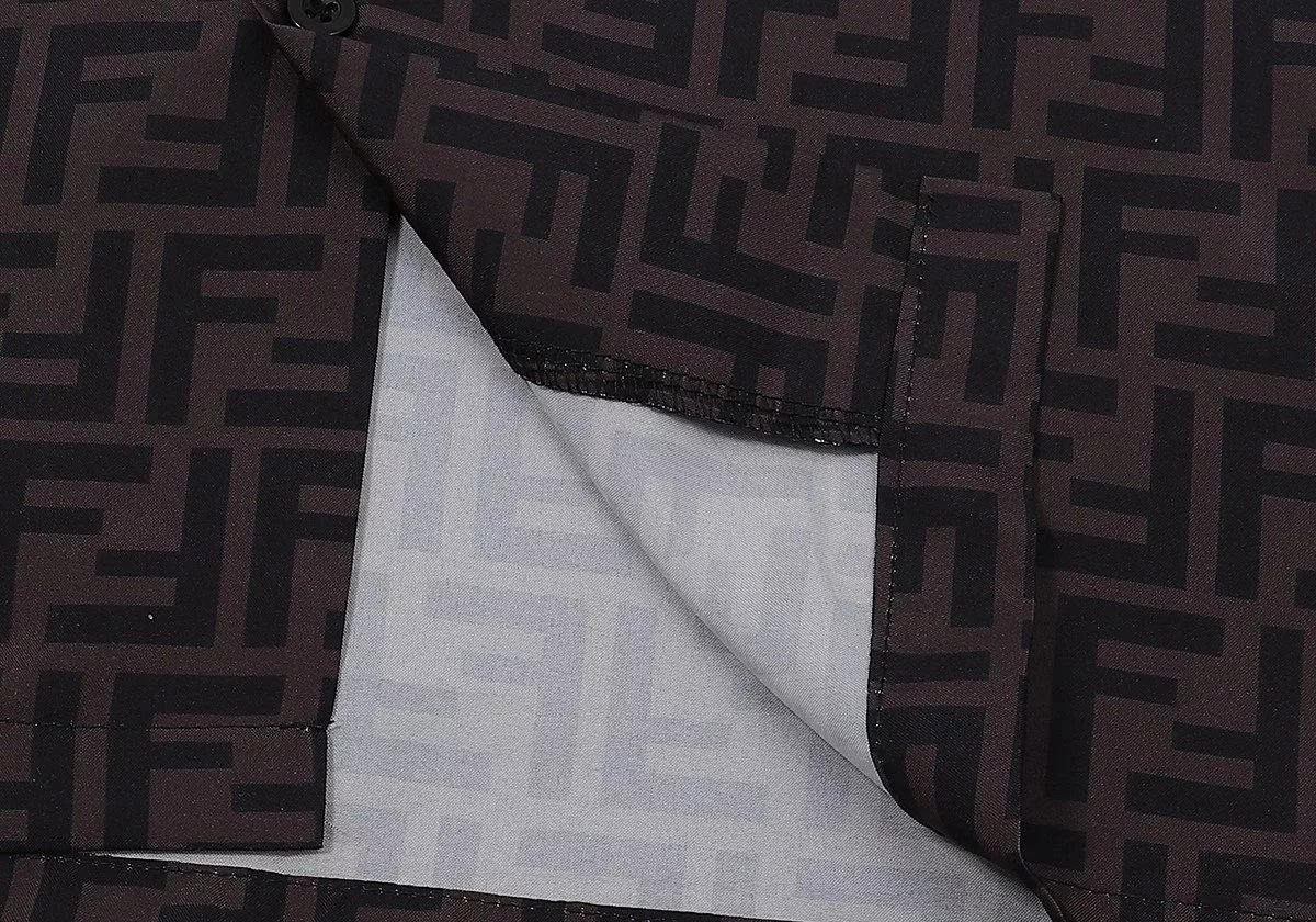 Fendi FF Monogram Print Shorts Black - 8
