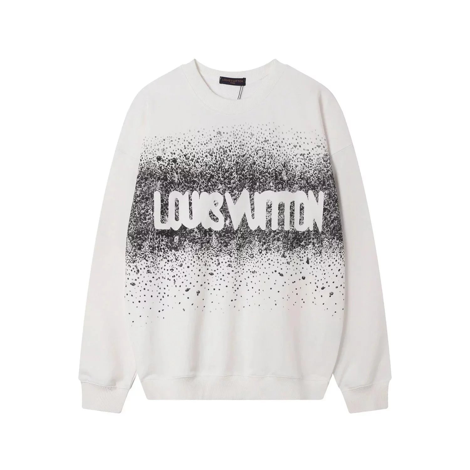 Gucci Rainbow Lightning Logo Crewneck Sweatshirt Beige Hoodie - 7